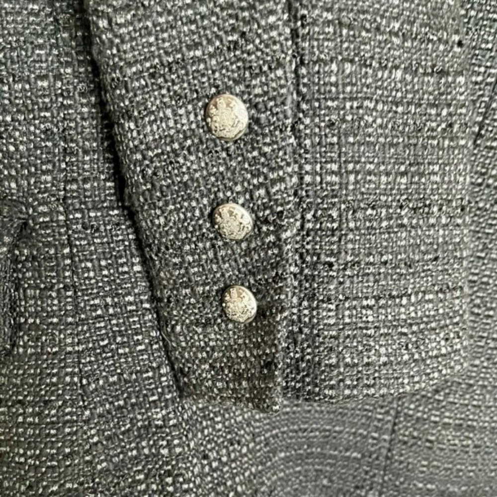 Bardot Ciara Tone on Tone Stripe Blazer - Black - 10L - Picture 10 of 16
